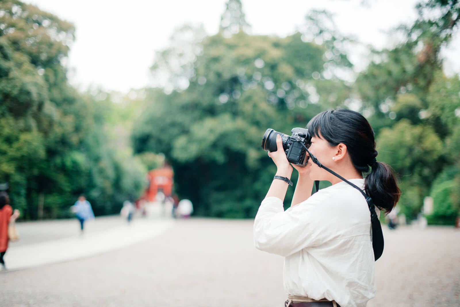 大宮氷川神社　大宮八幡宮　フォトグラファー木島夕貴　撮影風景