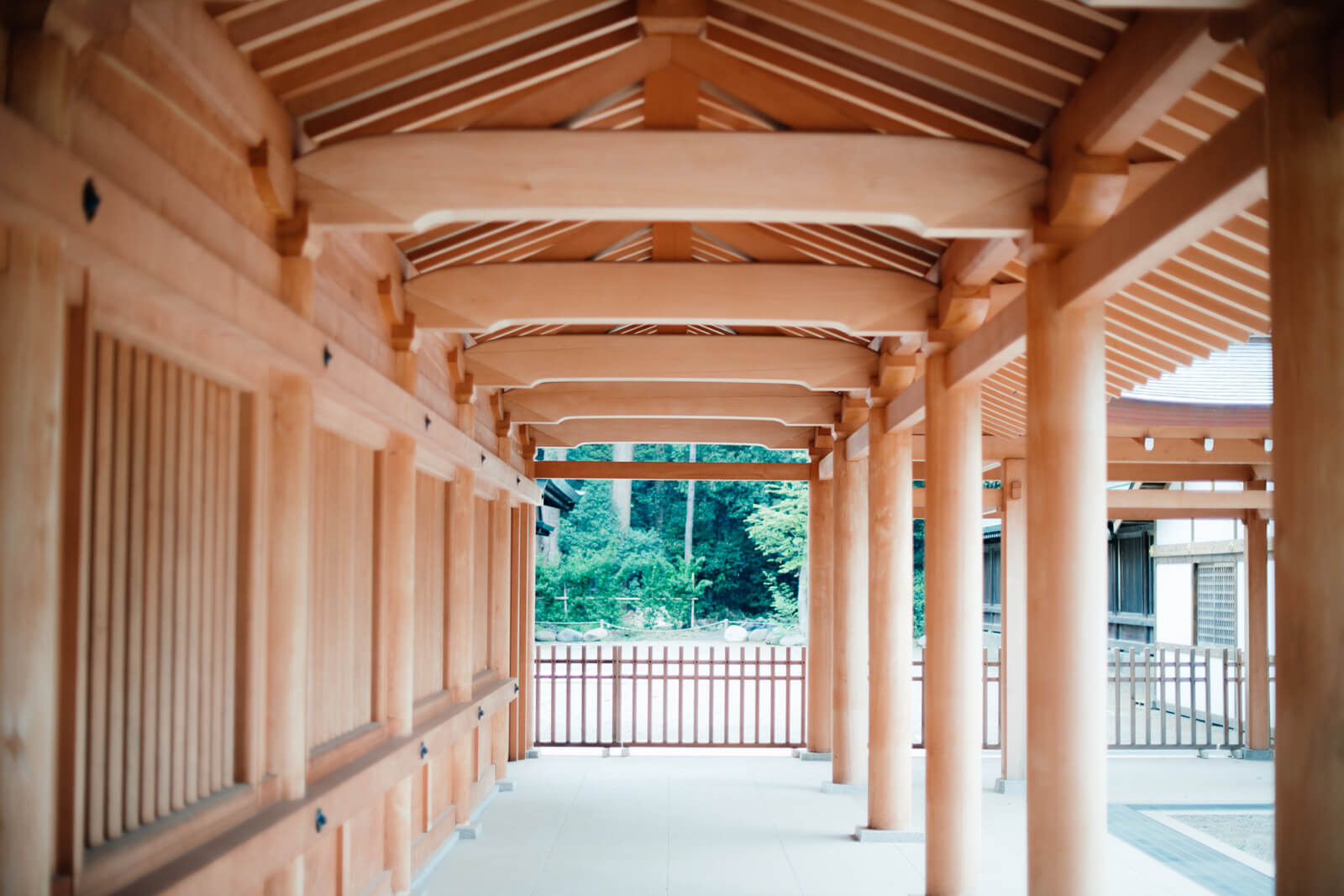 大宮氷川神社　大宮八幡宮　廊下