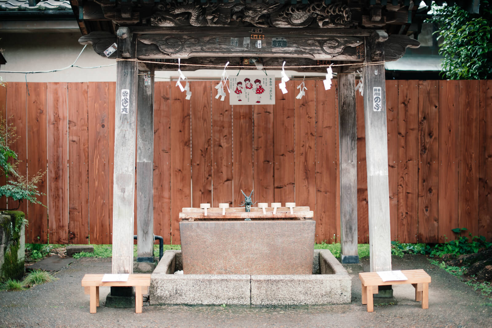 鷲宮神社 境内の手水舎