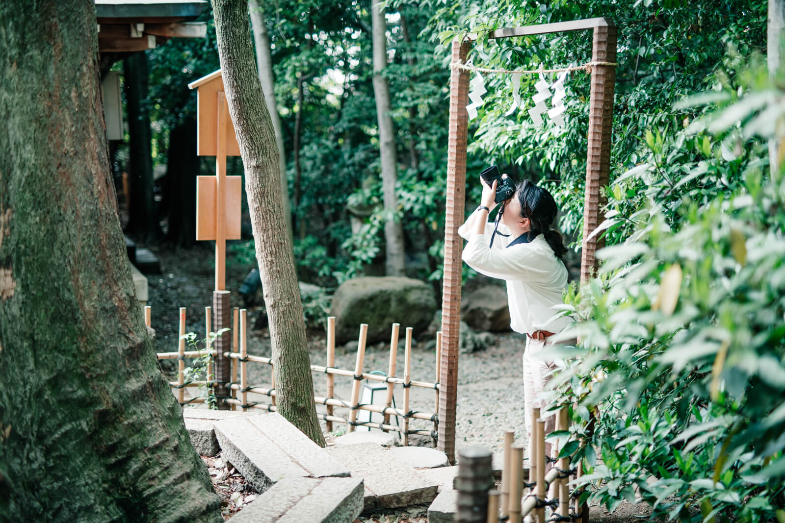 川越氷川神社 木島夕貴の撮影風景 フォトグラファー