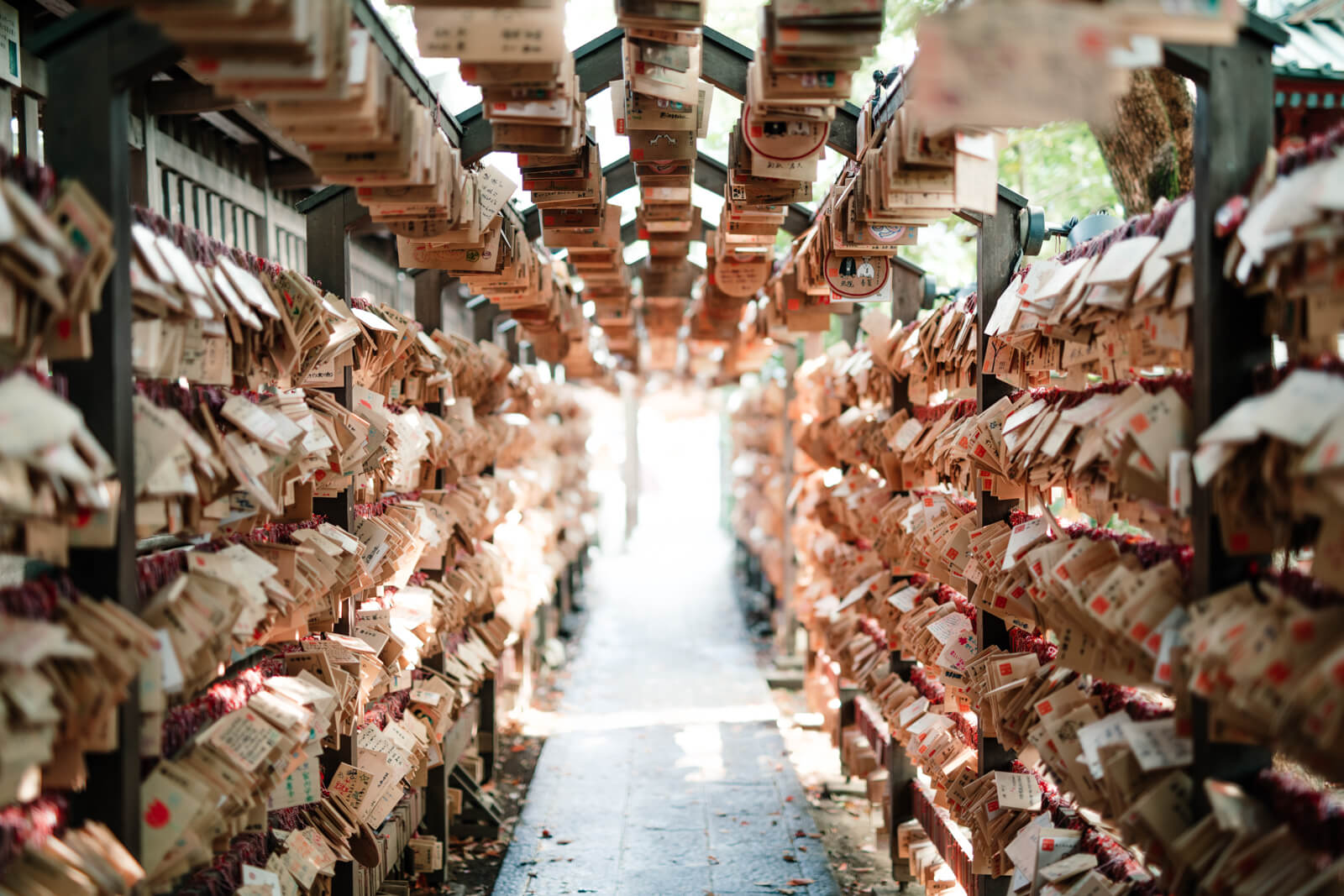 川越氷川神社 絵馬 廊下