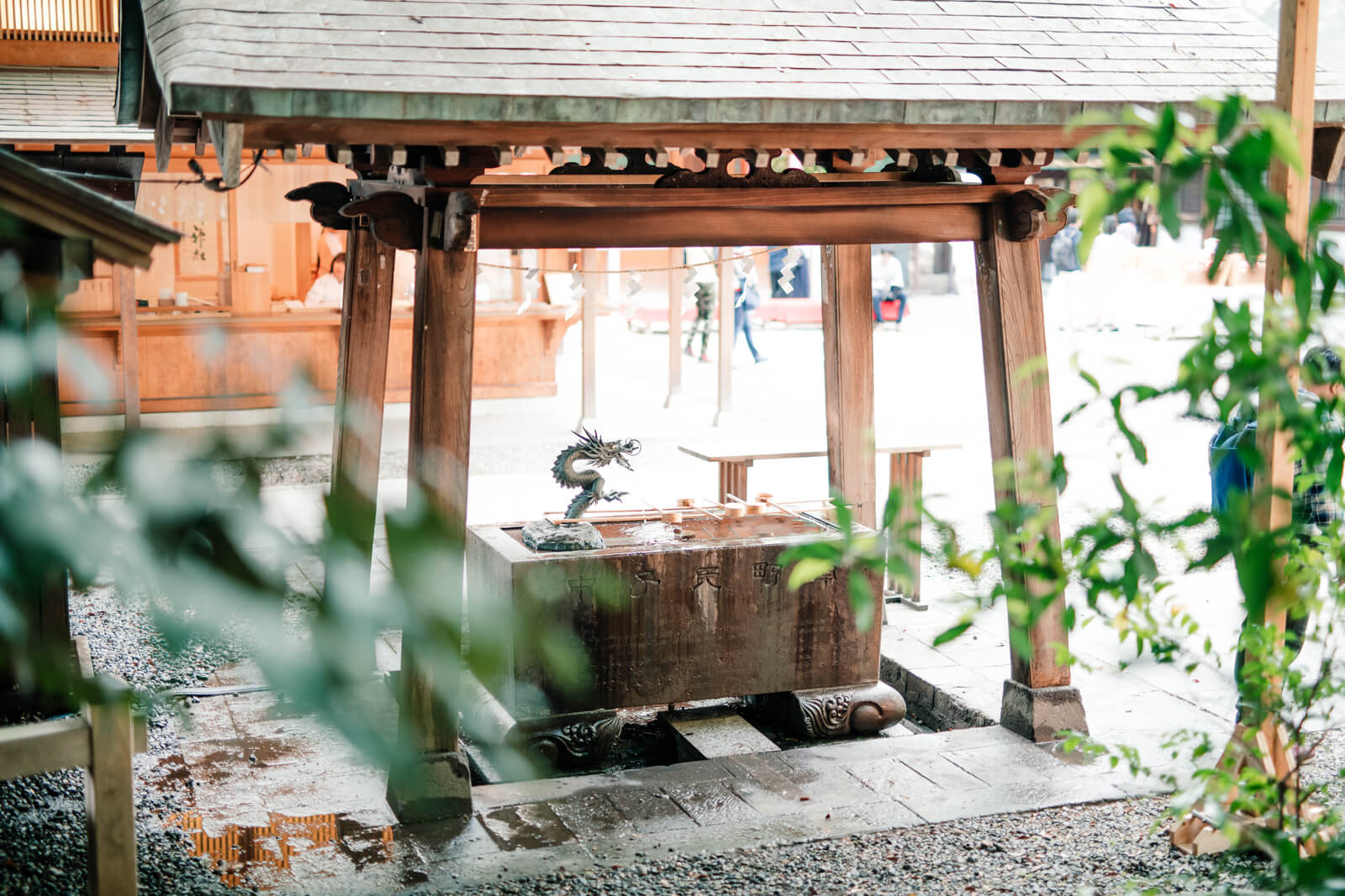 川越氷川神社 境内 手水舎