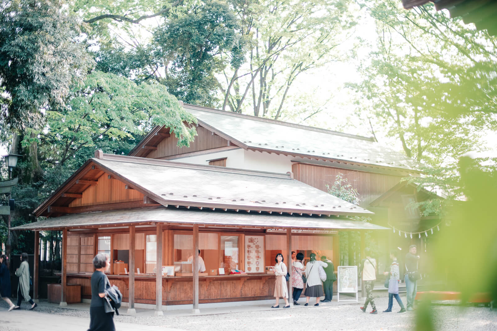 川越氷川神社 受付 参拝風景