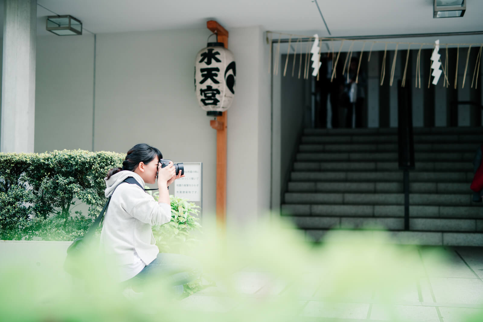 水天宮　フォトグラファー木島夕貴　撮影風景
