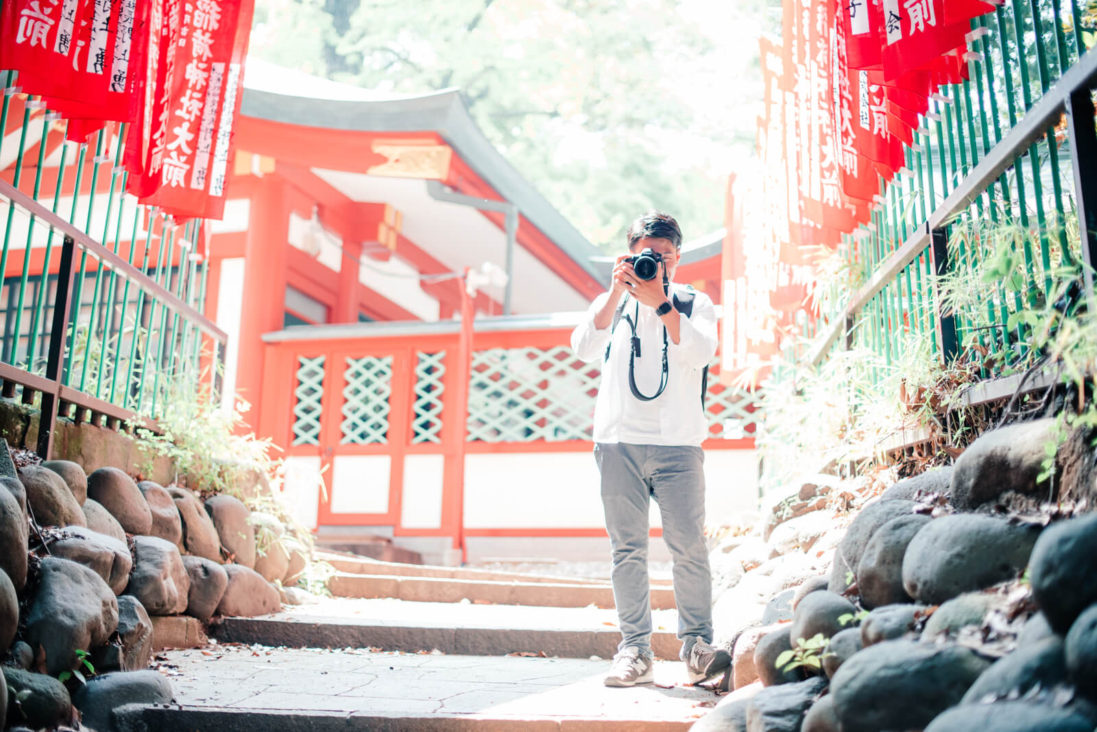 日枝神社　フォトグラファー江守勇人　撮影風景
