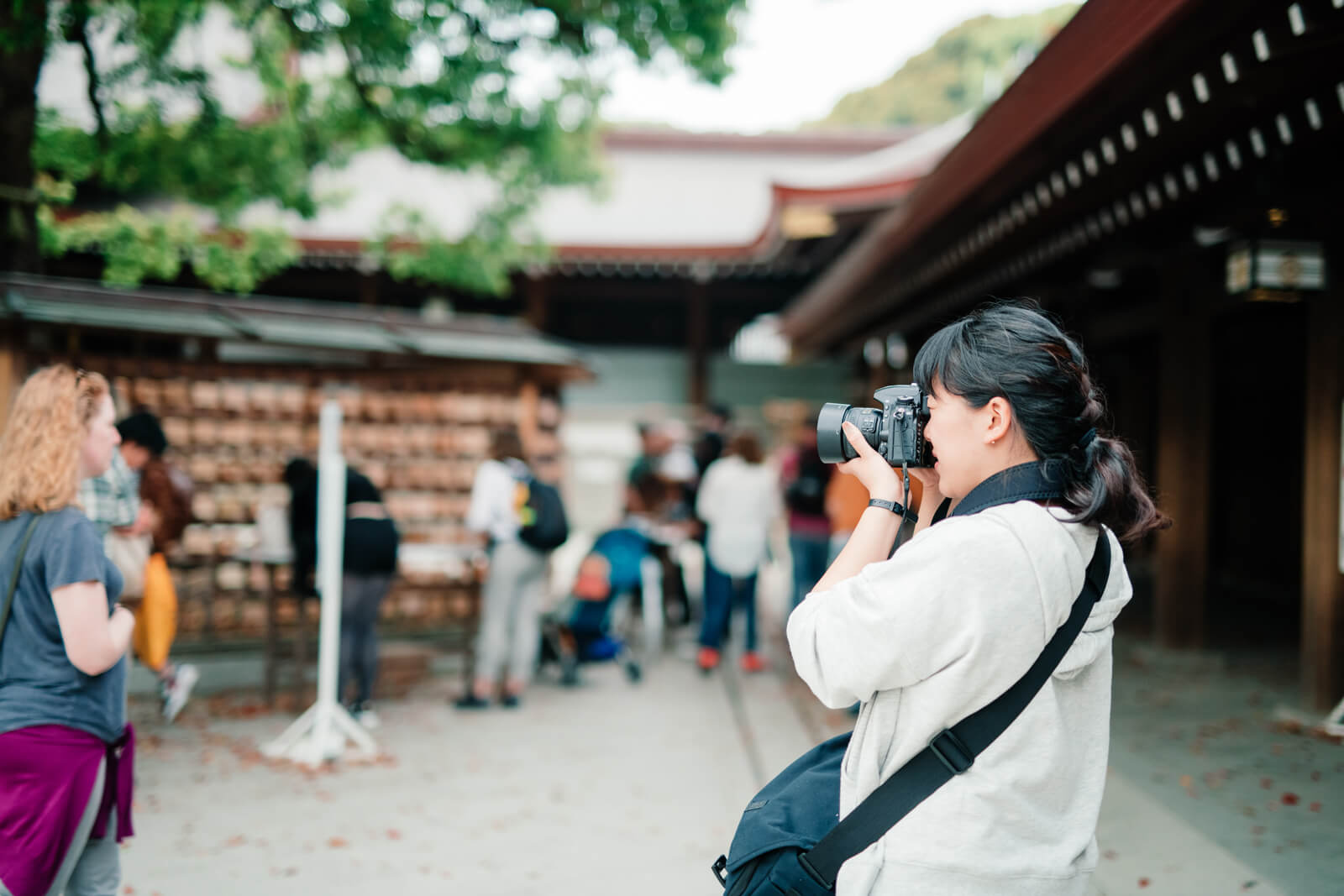 明治神宮　フォトグラファー木島夕貴　撮影風景