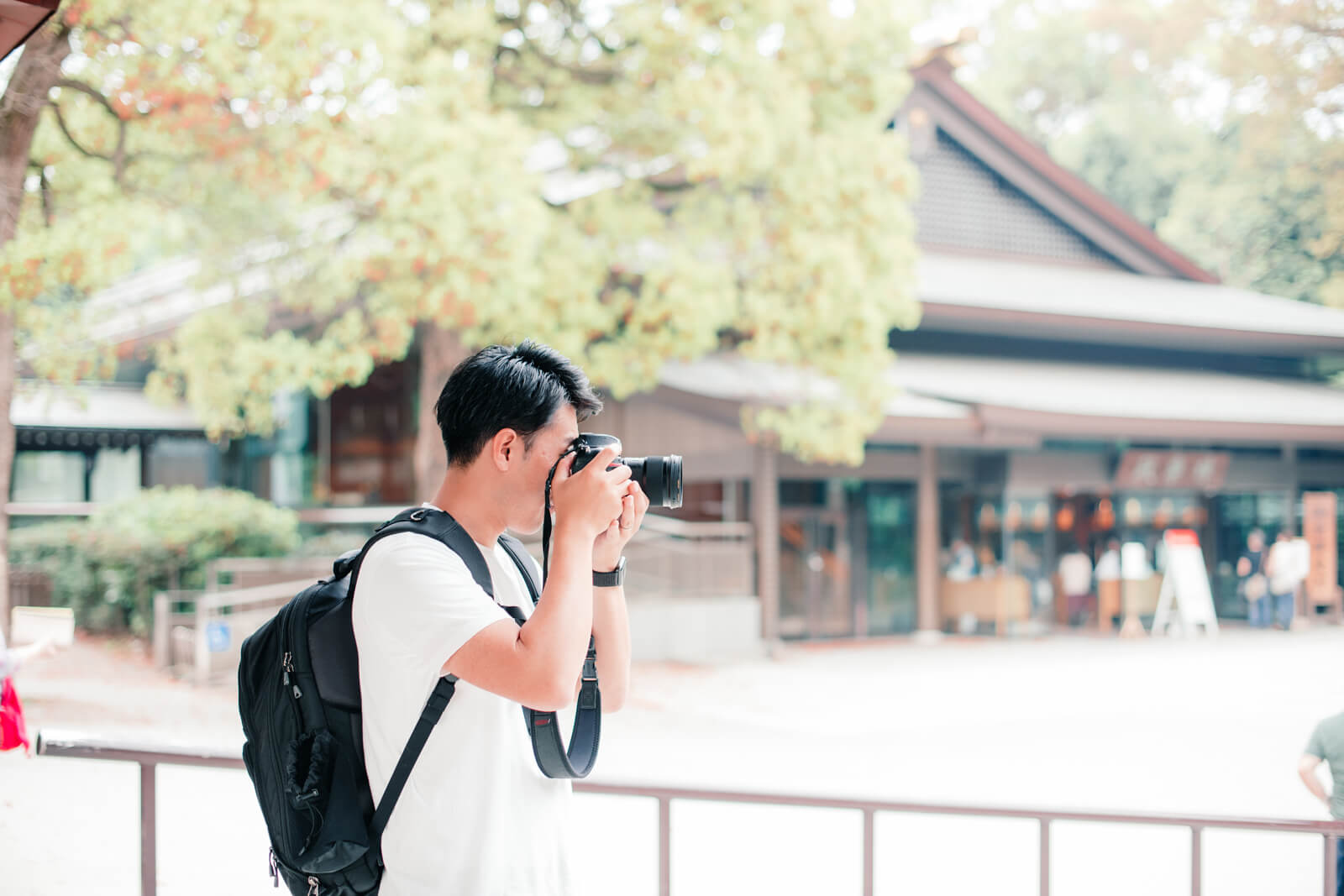 明治神宮　フォトグラファー江守勇人　撮影風景