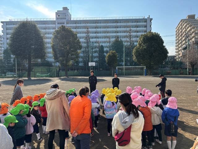 駿河台大学の駅伝選手が幼稚園にやってきた！